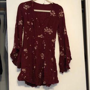 Free people burgundy dress